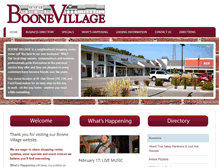 Tablet Screenshot of boonevillagezionsville.com
